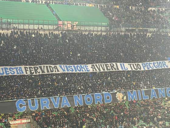 Immagine dell'articolo:Milan Inter, lo striscione della Curva Nord: milanisti avvertiti prima della coreografia – FOTO