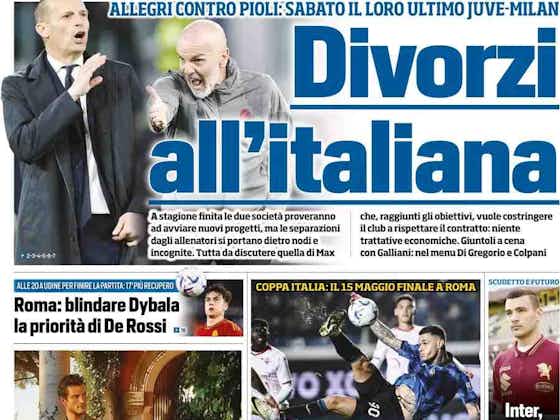 Immagine dell'articolo:Rassegna stampa Juve: prime pagine quotidiani sportivi – 25 aprile