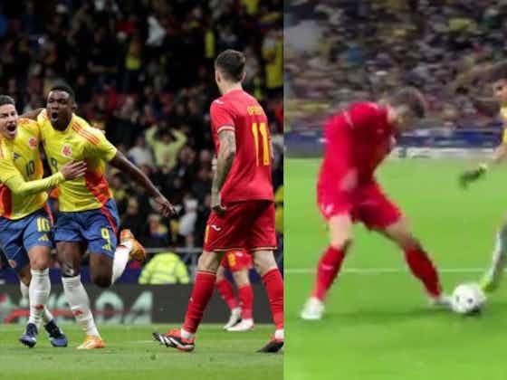 Imagen del artículo:Le sacó a volar la cintura: Luis Díaz volvió a bailar al defensor en la previa del gol de Jhon Córdoba ante Rumania