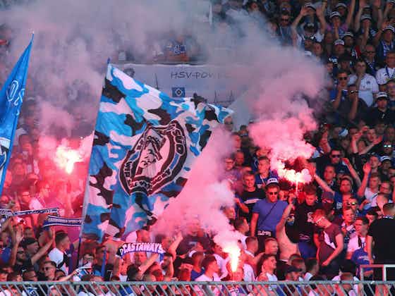 Artikelbild:Pyro und Banner: HSV muss über 90.000 Euro zahlen