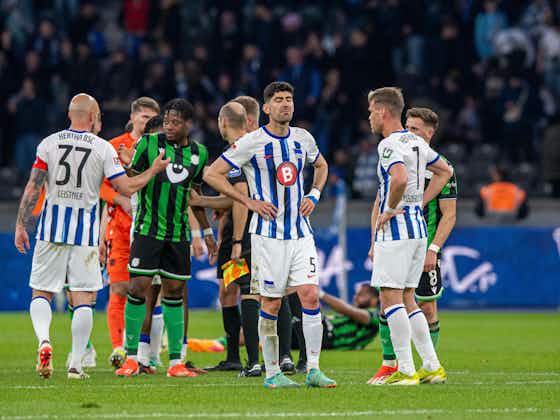 Artikelbild:"Ist uns schon öfter passiert": Hertha verpasst Sieg spät