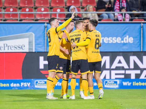 Artikelbild:Meißner-Doppelpack in Zwickau: Dynamo im Landespokal-Finale