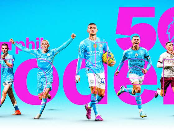 Gambar artikel:50 gol Premier league untuk Foden
