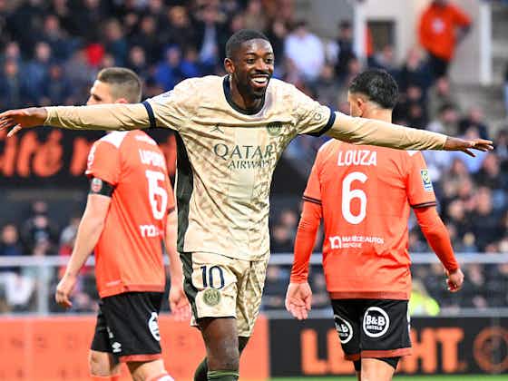 Image de l'article :Lorient/PSG – Dembélé «rapidement gagner le championnat et de se projeter ensuite sur Dortmund »