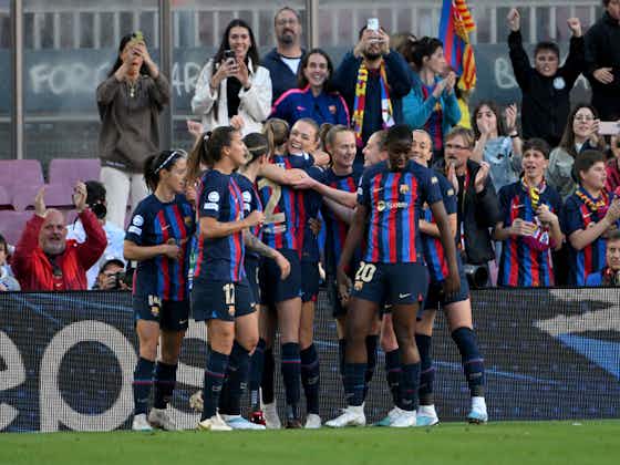 Article image:Barcelona aplastó a Roma y está en semis de Champions Femenina