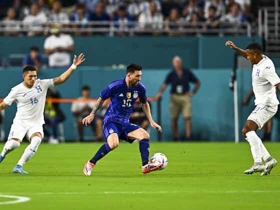 Image de l'article :Deux buts et une passe décisive pour Messi avec l'Argentine face au Honduras