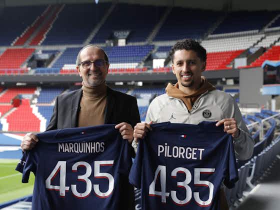 Article image:Marquinhos and Jean-Marc Pilorget: "435 matches, a great source of pride"