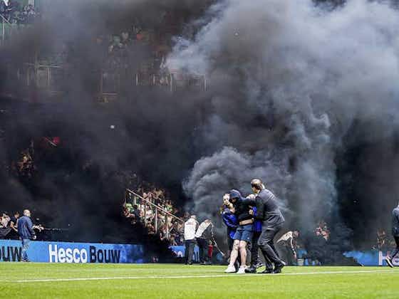 Imagen del artículo:¡Vergonzoso! Los graves incidentes que suspendieron el Groningen-Ajax
