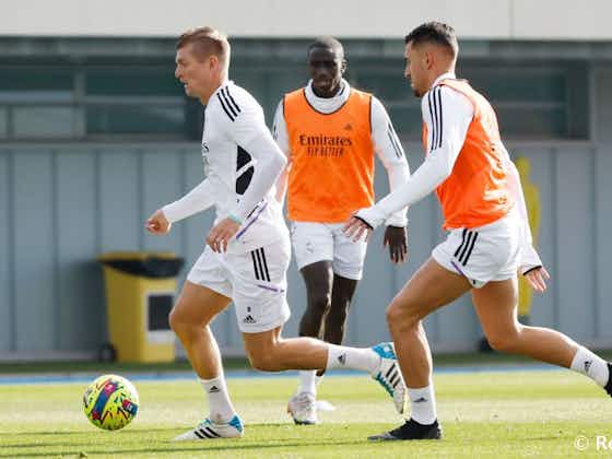 Artikelbild:Das Team trainierte in der Real Madrid Stadt