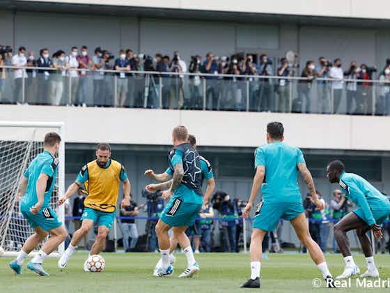 Article image:Another session in preparation for the final at the UEFA Open Media Day