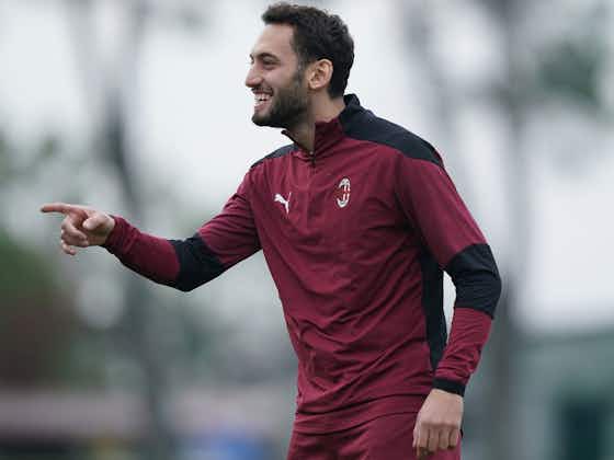 Article image:Çalhanoğlu could return from injury earlier than expected, the Turkish may be available for the bench against Roma