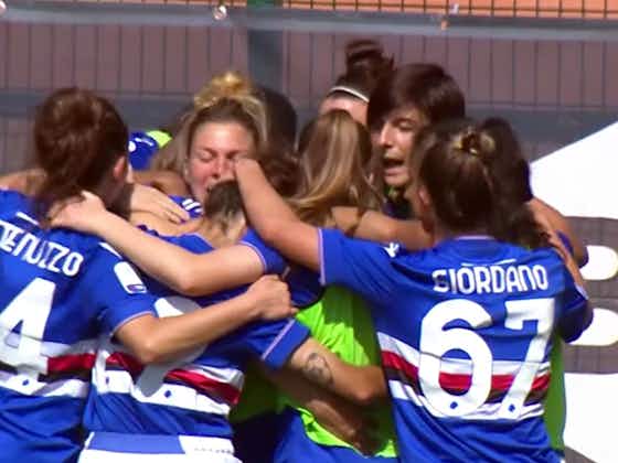Immagine dell'articolo:Talia Della Peruta della Sampdoria Women esulta sui social per la salvezza e per il suo primo gol in blucerchiato: il post