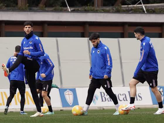 Immagine dell'articolo:Allenamento Sampdoria, tre restano in differenziato verso il Como