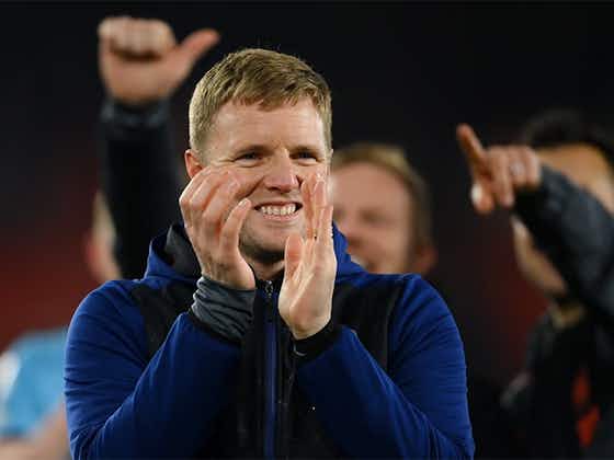 Article image:Eddie Howe reflects on beating Burnley and an incredible six months – Stunning