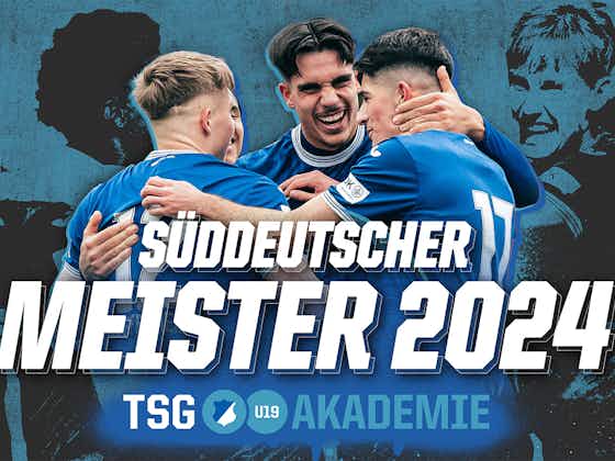 Artikelbild:Die U19 ist Süddeutscher Meister!