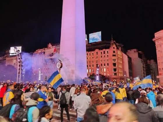 Imagen del artículo:Los festejos de Boca, en el Obelisco, continuaron con disturbios