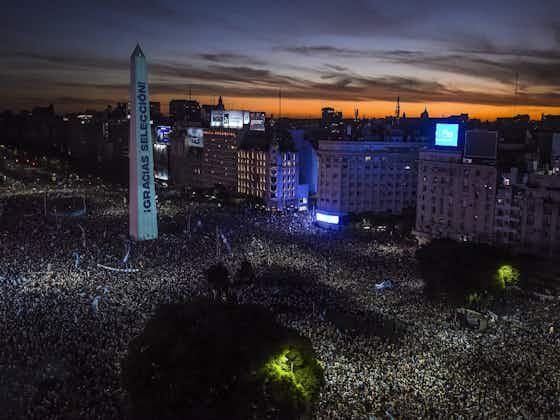 Imagen del artículo:¡Argentina campeón! – El Obelisco se tiñó de Albiceleste