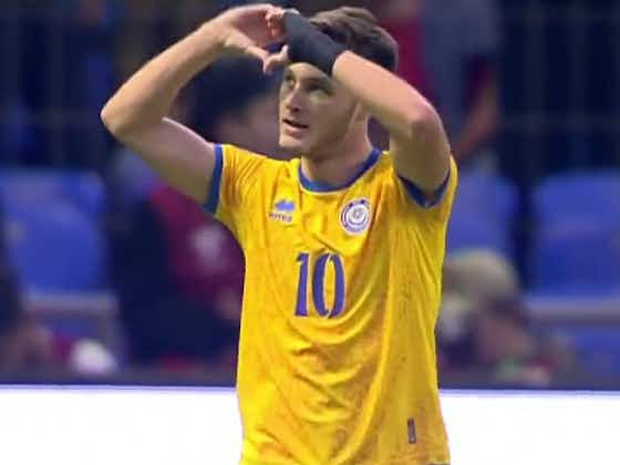 Imagen del artículo:Samorodov estrenó las redes del domingo de Eurocopa con un golazo para Kazajistán