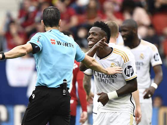 Imagen del artículo:La queja viral de Vinicius a la cámara tras la quinta amarilla: «Todos los partidos de este árbitro me saca tarjeta»