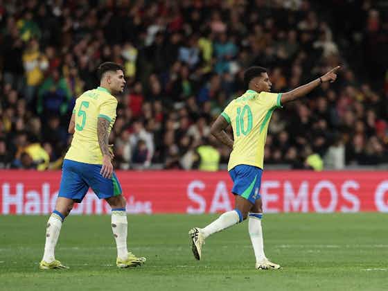 Imagen del artículo:Rodrygo convirtió en el Bernabéu su quinto gol con la Selección de Brasil