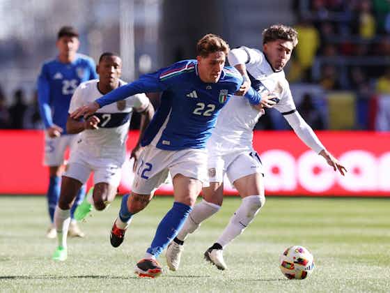 Imagen del artículo:Italia pegó en el arranque y en el final para derrotar por 2 a 0 a un Ecuador descolorido