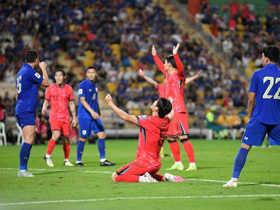 Imagen del artículo:Corea del Sur tuvo revancha con Tailandia y lo venció en las eliminatorias para el Mundial