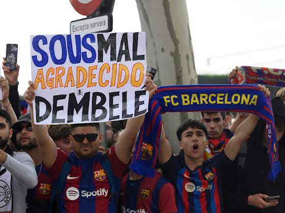 Imagen del artículo:Hinchas del Barcelona tildan de desagradecido a Dembélé antes de jugar contra PSG