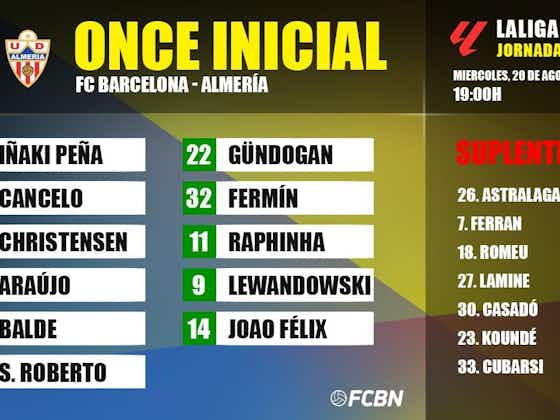 Alineaciones de fc barcelona contra ud almeria