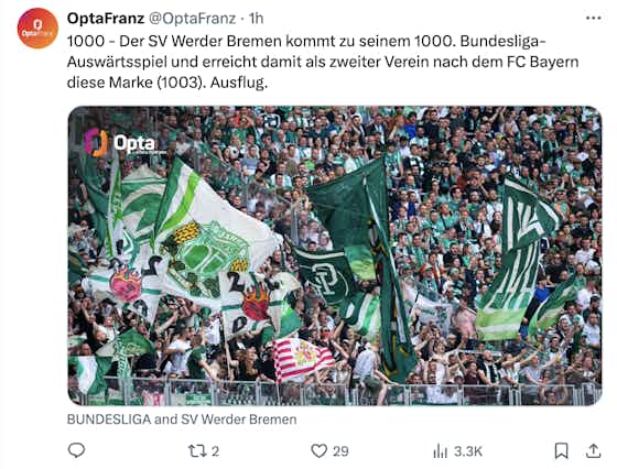Artikelbild:🦖 Dino 2.0: Werder erreicht beim FCA historischen Meilenstein