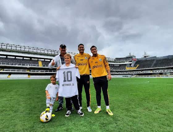 Imagem do artigo:Davi Lucca, filho de Neymar, visita a Vila Belmiro