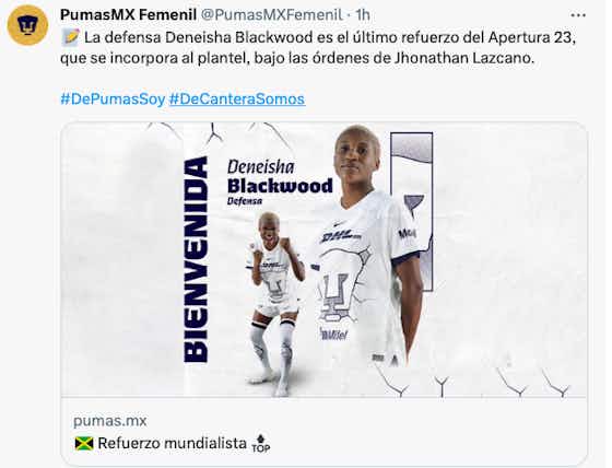 Imagen del artículo:🚨OFICIAL: Pumas anuncia fichaje mundialista