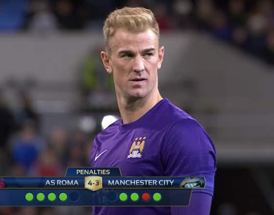 Article image:The best penalty ever? Joe Hart for Man City vs Roma in 2015