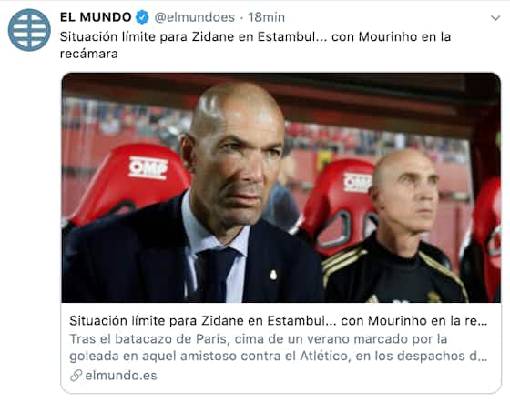 Imagen del artículo:Mourinho, el elegido por Florentino según el diario "El Mundo"