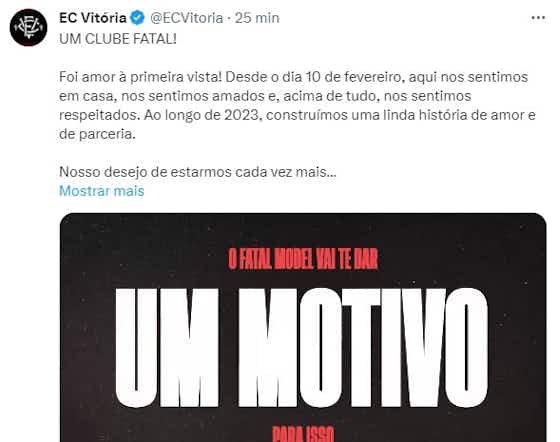 Imagem do artigo:Patrocinador INUSITADO propõe mudar nome do Vitória por valor MILIONÁRIO