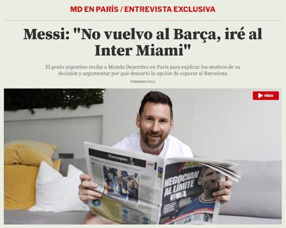 Imagem do artigo:⚠️ Messi confirma que vai jogar no Inter Miami