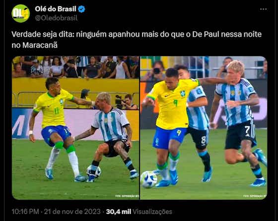 Imagem do artigo:⏱️ Muita tensão, pouco jogo: Brasil e Argentina vão ao intervalo empatando