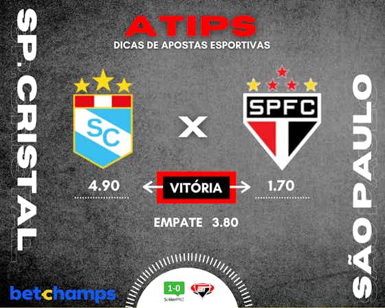 Imagem do artigo:Dicas de apostas para Sporting Cristal x São Paulo #ATips