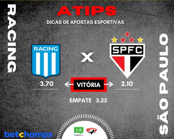 Imagem do artigo:Dicas de apostas para Racing x São Paulo #ATips
