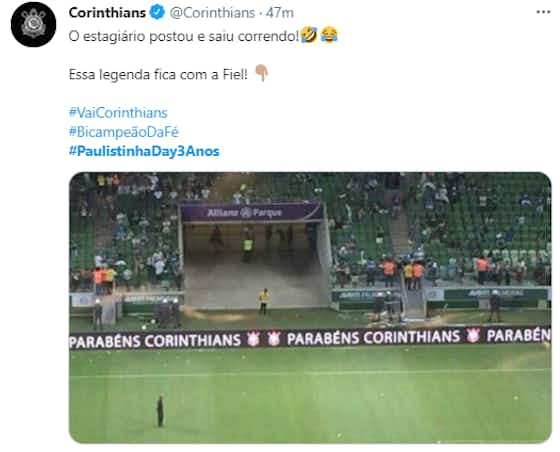 Imagem do artigo:No Twitter, Fiel promove a #PaulistinhaDay3anos em comemoração à conquista do Paulistão de 2018