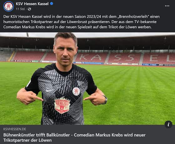 Artikelbild:📷 Zum Kaputtlachen? Comedy-Star wird Trikotsponsor in Regionalliga