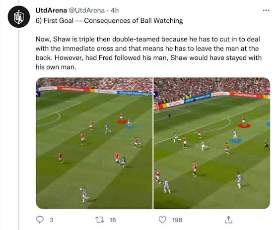 Article image:Man Utd: Twitter thread on Erik ten Hag's first game reveals damning defensive errors