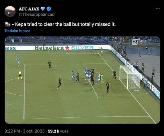 Image de l'article :Naples ⚔️ Real Madrid : la boulette de Kepa enflamme les réseaux 😭
