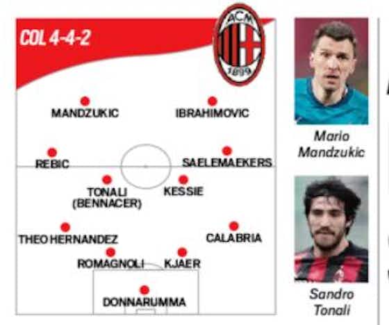 Article image:Tuttosport: 3-4-1-2 among three formation changes that Pioli and Milan could consider