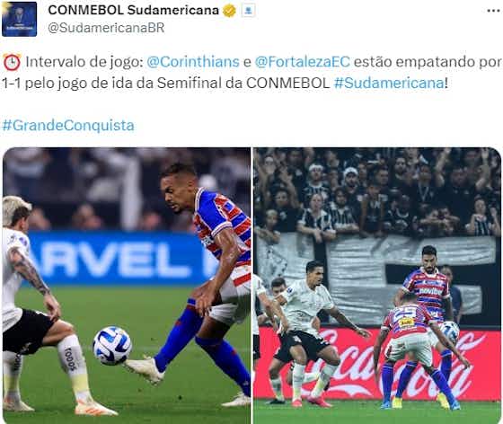 Imagem do artigo:🎥 Fortaleza sai na frente, e Corinthians busca empate; veja lances e gols