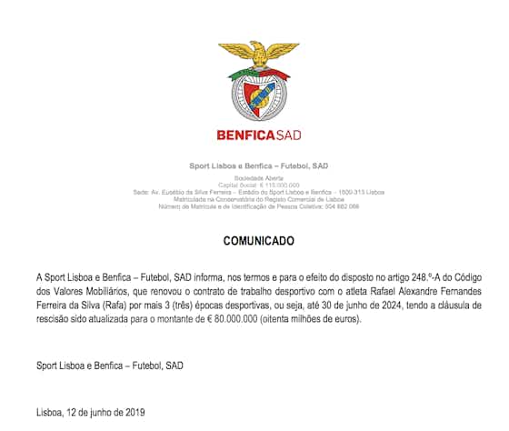 Imagem do artigo:OFICIAL: Benfica renova com Rafa Silva