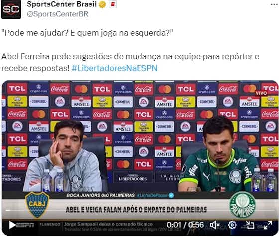 Imagem do artigo:🤯 Abel Ferreira mostra irritação em coletiva após empate do Palmeiras
