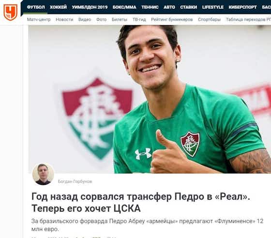 Imagem do artigo:Russos preparam investida por Pedro, do Fluminense