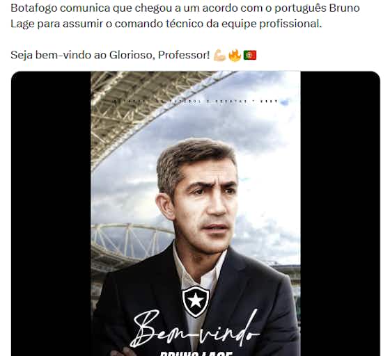 Imagem do artigo:🔄 Novo técnico do Botafogo, saída no United e mais: o mercado de sábado