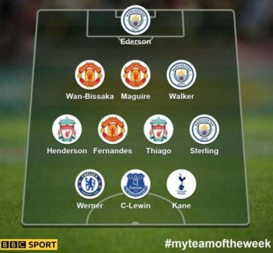 Article image:Premier League team of the week: Impressive Manchester United trio join Liverpool stars in BBC XI