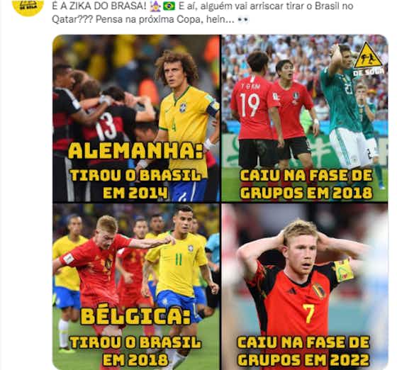 Imagem do artigo:Lukaku, geração belga? Os memes pela eliminação da Bélgica na Copa do Mundo